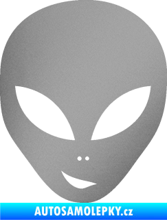 Samolepka UFO 003 levá stříbrná metalíza