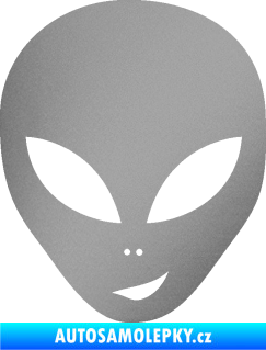 Samolepka UFO 003 pravá stříbrná metalíza
