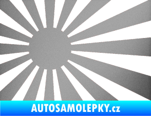 Samolepka Vlajka Japonsko 002 levá JDM stříbrná metalíza