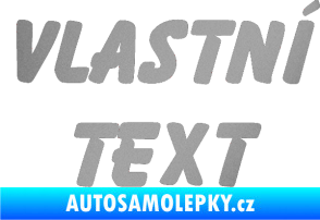 Samolepka Vlastní text - Bassoon stříbrná metalíza