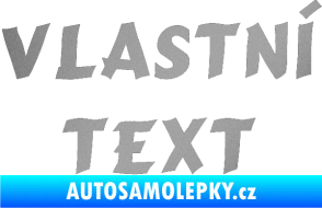Samolepka Vlastní text - Cancun stříbrná metalíza