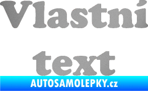 Samolepka Vlastní text - Cooper Black stříbrná metalíza