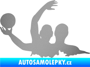 Samolepka Vodní pólo 001 levá stříbrná metalíza