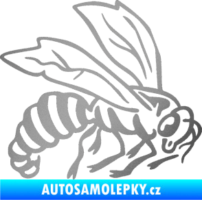 Samolepka Vosa 003 pravá stříbrná metalíza