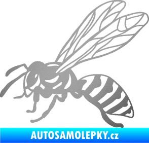 Samolepka Vosa 006 levá stříbrná metalíza