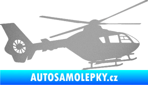Samolepka Vrtulník 006 pravá stříbrná metalíza