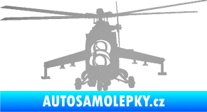 Samolepka Vrtulník 009 levá helikoptéra stříbrná metalíza