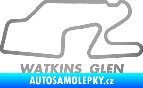 Samolepka Okruh Watkins Glen International stříbrná metalíza