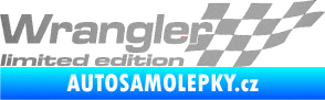 Samolepka Wrangler limited edition pravá stříbrná metalíza