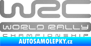 Samolepka WRC -  World Rally Championship stříbrná metalíza