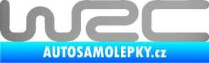 Samolepka WRC nápis stříbrná metalíza