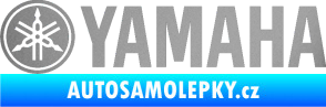 Samolepka Yamaha 001 stříbrná metalíza