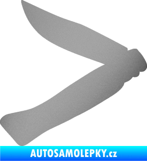Samolepka Zavírací nůž 001 levá stříbrná metalíza
