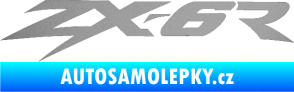 Samolepka ZX 6R stříbrná metalíza