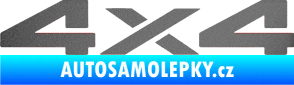 Samolepka 4x4 varianta 002 grafitová metalíza