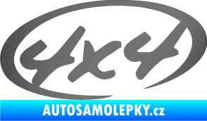 Samolepka 4x4 varianta 011 grafitová metalíza