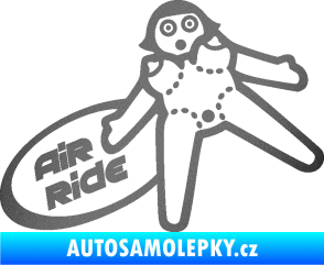 Samolepka Air ride jízda grafitová metalíza