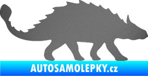Samolepka Ankylosaurus 001 pravá grafitová metalíza