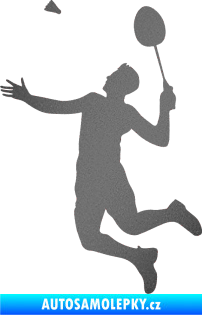 Samolepka Badminton 001 levá grafitová metalíza
