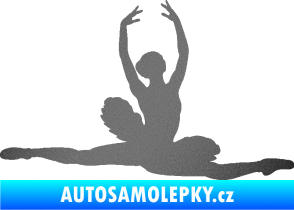 Samolepka Baletka 004 pravá grafitová metalíza