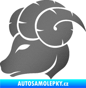 Samolepka Beran zvěrokruh 002 levá grafitová metalíza