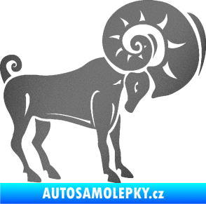 Samolepka Beran zvěrokruh 005 pravá grafitová metalíza