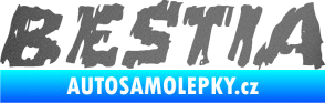 Samolepka Bestia grafitová metalíza