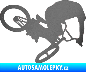 Samolepka Biker 001 pravá grafitová metalíza
