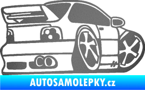 Samolepka BMW e46 karikatura pravá grafitová metalíza