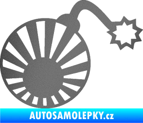 Samolepka Bomba 006 JDM pravá grafitová metalíza