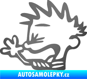 Samolepka Boy tůdle nůdle levá grafitová metalíza