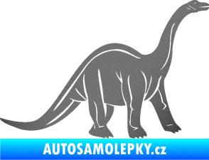 Samolepka Brachiosaurus 003 pravá grafitová metalíza
