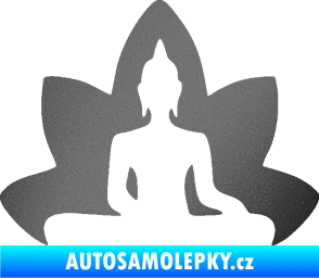 Samolepka Budha 003 pravá  grafitová metalíza