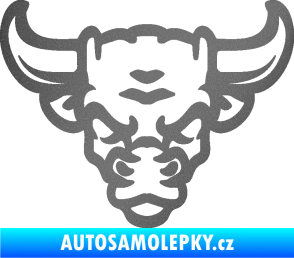 Samolepka Býk 012 grafitová metalíza