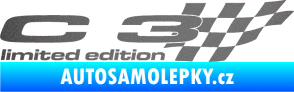 Samolepka C3 limited edition pravá grafitová metalíza