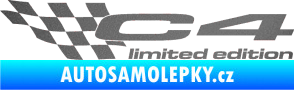 Samolepka C4 limited edition levá grafitová metalíza