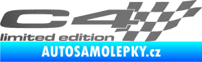 Samolepka C4 limited edition pravá grafitová metalíza