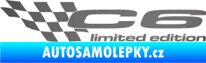 Samolepka C6 limited edition levá grafitová metalíza