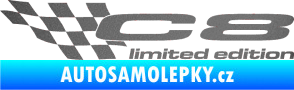Samolepka C8 limited edition levá grafitová metalíza