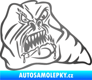 Samolepka Červ pravá grafitová metalíza