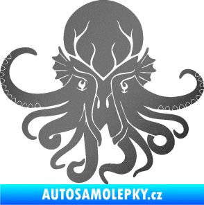 Samolepka Chobotnice 002 levá grafitová metalíza