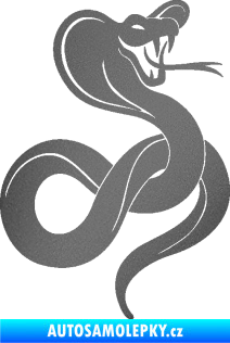 Samolepka Cobra 009 pravá grafitová metalíza
