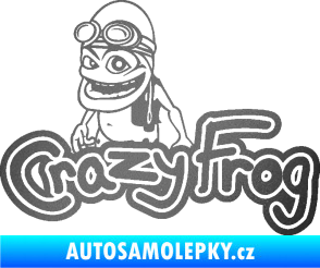 Samolepka Crazy frog 002 žabák grafitová metalíza
