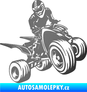 Samolepka Čtyřkolka 008 pravá grafitová metalíza