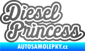 Samolepka Diesel princess nápis grafitová metalíza
