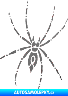 Samolepka Pavouk 011 - pravá grafitová metalíza