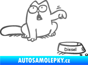 Samolepka Dolej diesel - pravá grafitová metalíza