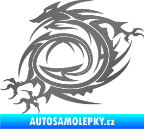 Samolepka Dragon 002 levá grafitová metalíza