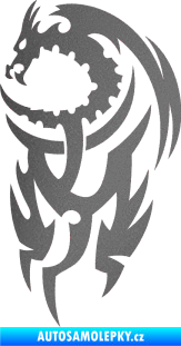 Samolepka Dragon 021 levá grafitová metalíza