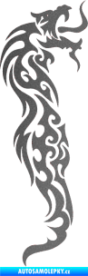 Samolepka Dragon 023 pravá grafitová metalíza